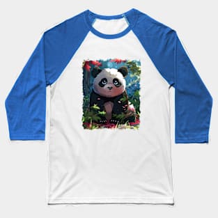 Adorable Panda Pal - Cute Panda Illustration Baseball T-Shirt